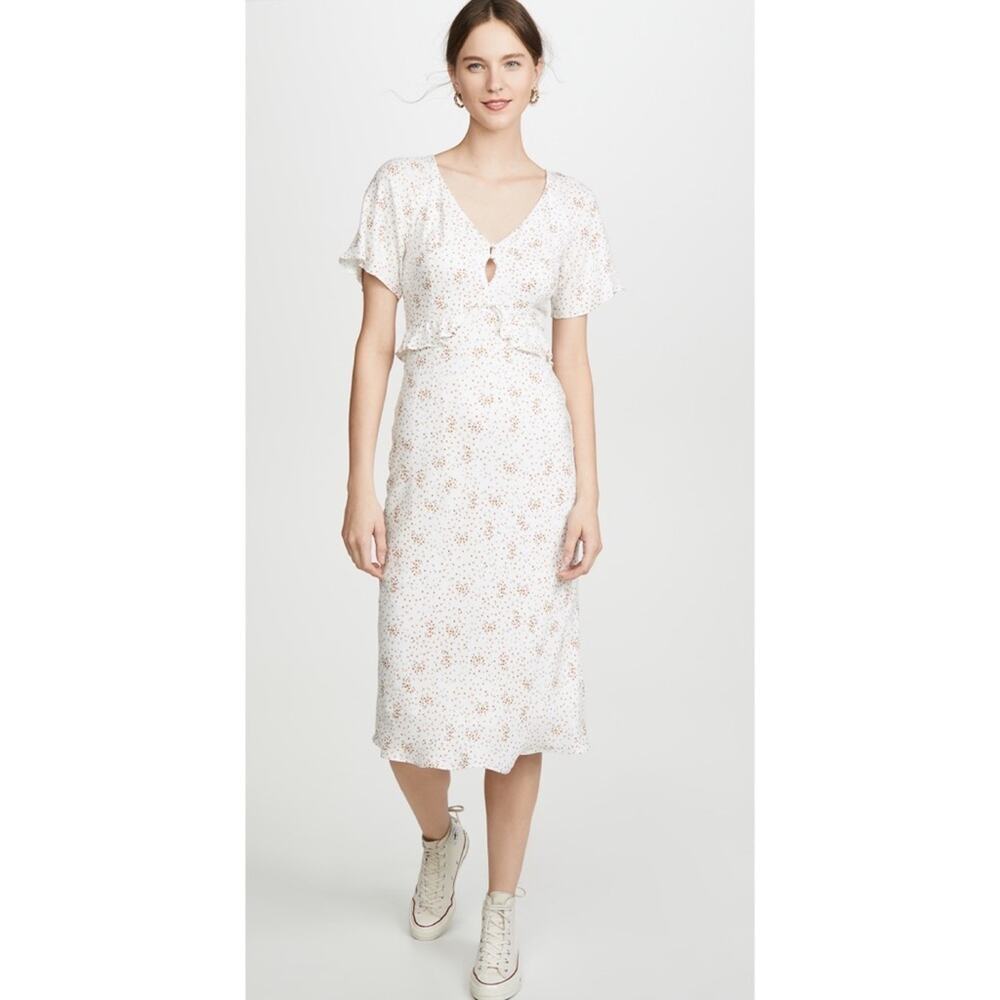 New Cupcakes & Cashmere Delphine Floral Midi Dress Women's Size 0
